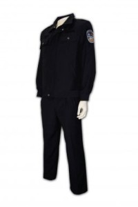 SE003 Security Uniform Suit tailor made team group suits design uniform hk company supplier hong kong